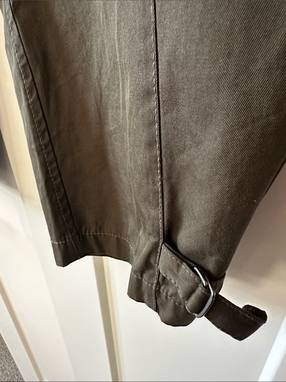 Nordstrom Signature Olive Green Utility Cargo Ankle Pants - Picture 7 of 7